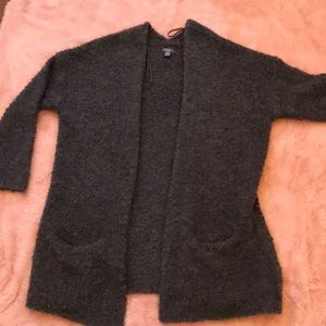 AE long fleece cardigan